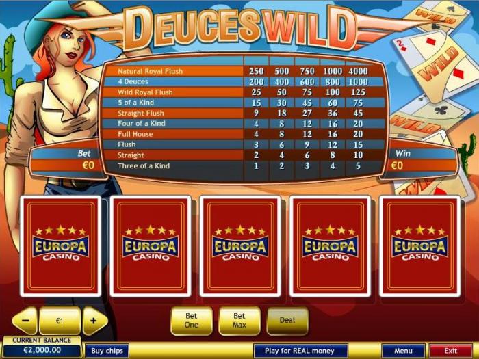 Video poker variantes